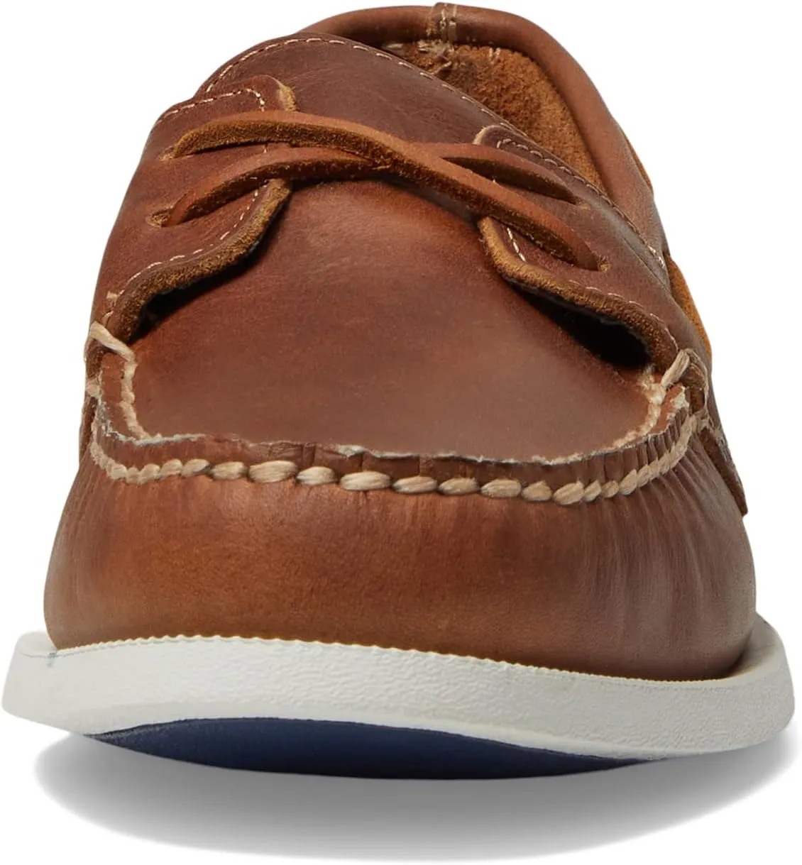 A/O 2-Eye Cross Lace Sperry Boat Shoes, Tan