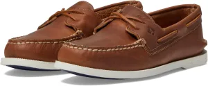 A/O 2-Eye Cross Lace Sperry Boat Shoes, Tan