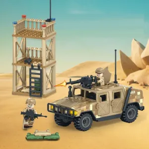 Desert Outpost and Humvee - Mil-Blox