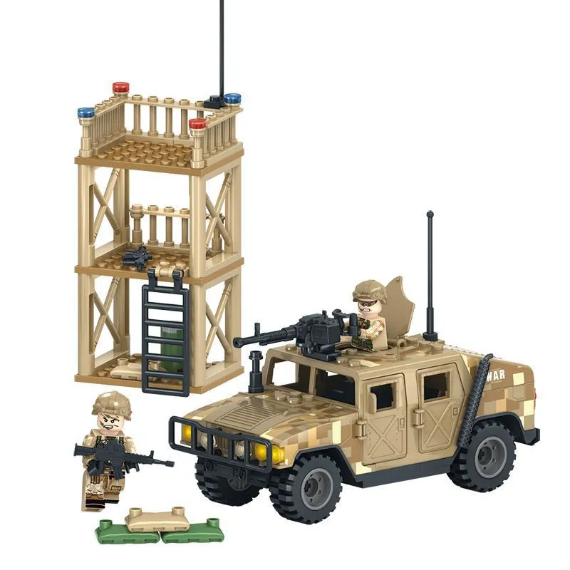 Desert Outpost and Humvee - Mil-Blox