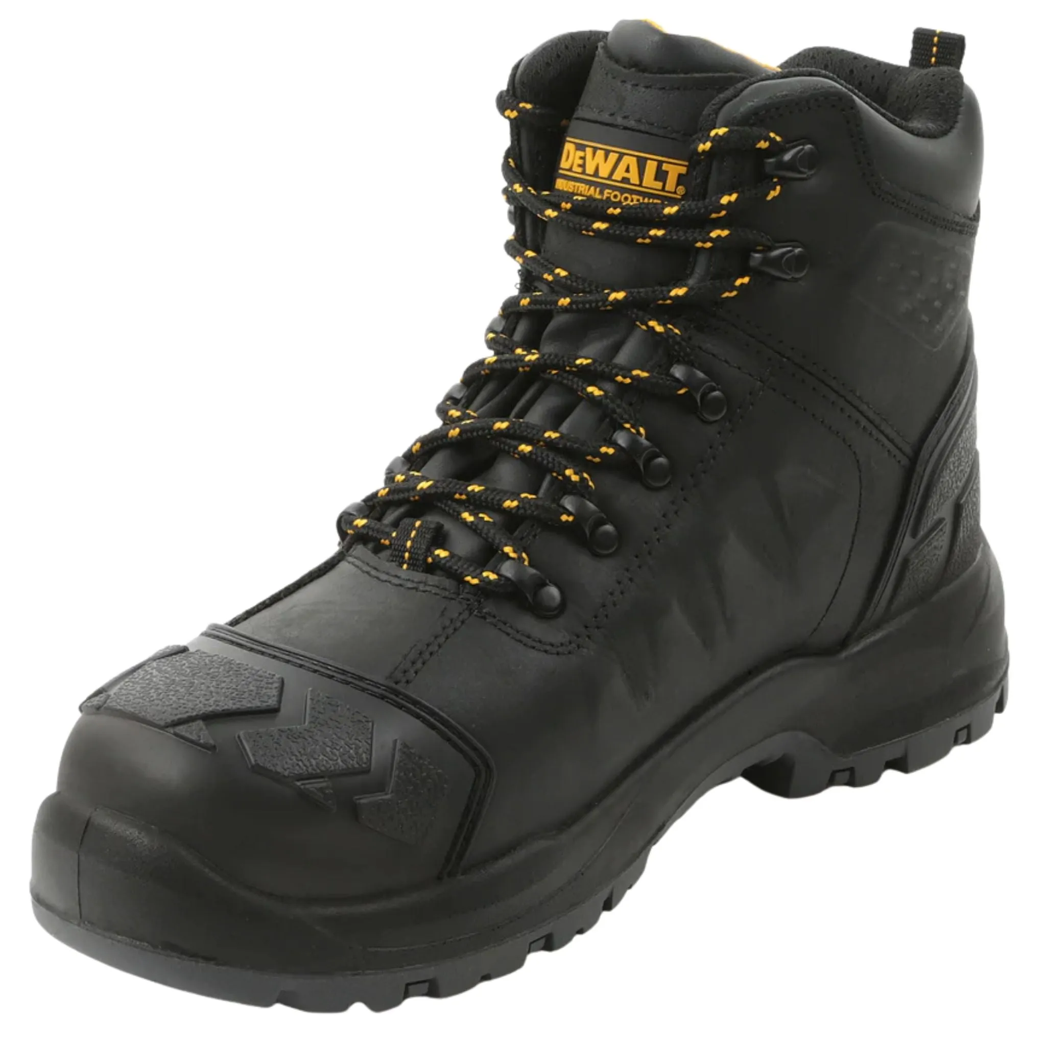 DEWALT Men's DXWP10051 Hadley Black Buffalo Waterproof Steel Safety Toe Work Boots (EXTRA WIDE)