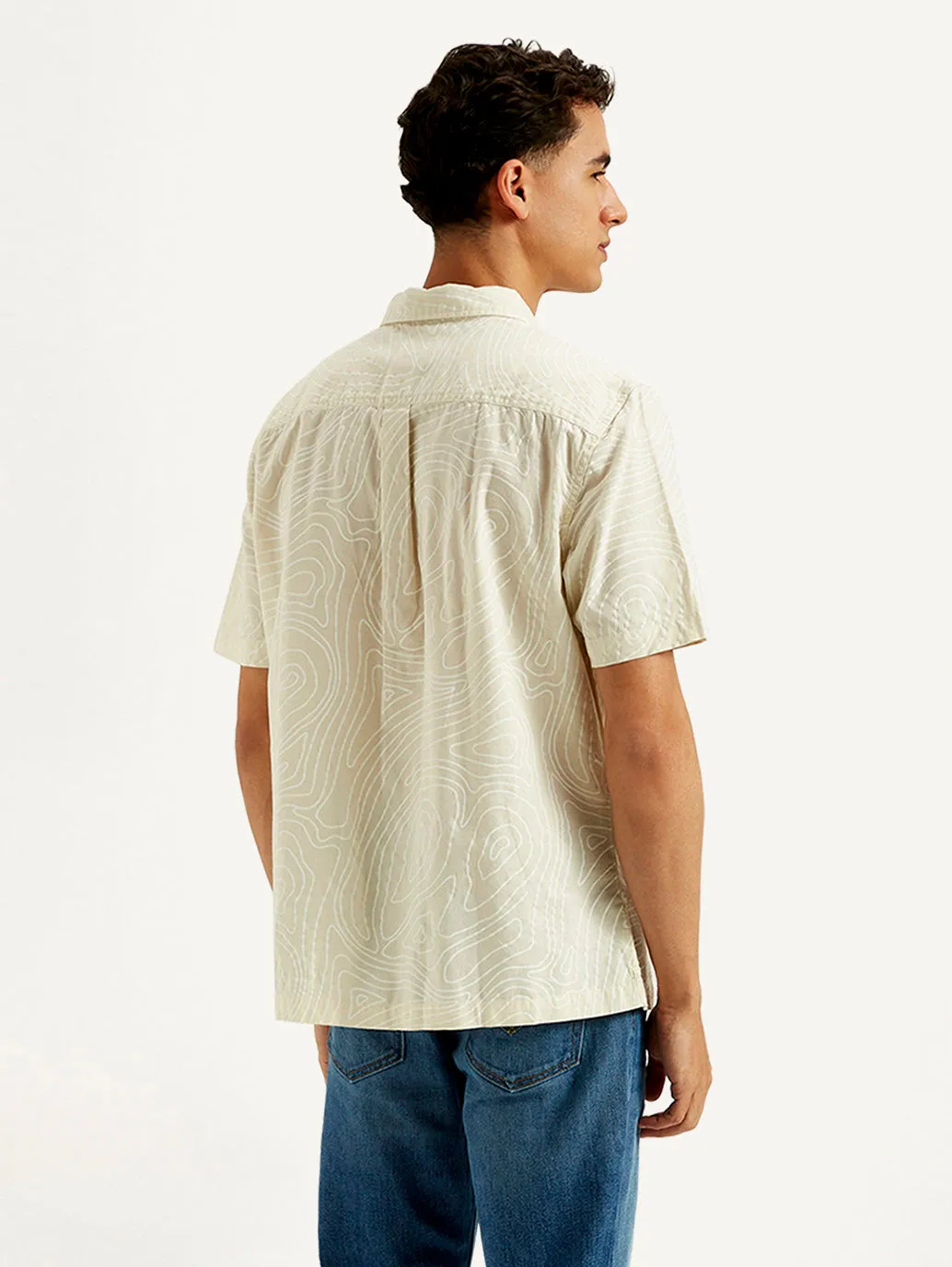 Men's Abstract Relaxed Fit Shirt