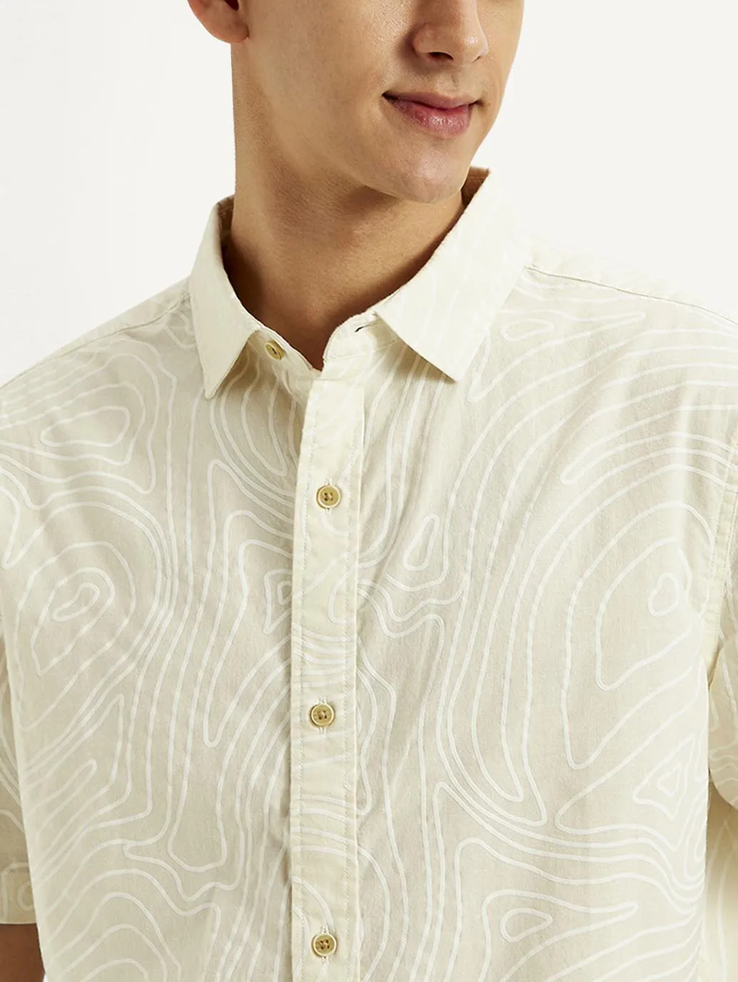 Men's Abstract Relaxed Fit Shirt