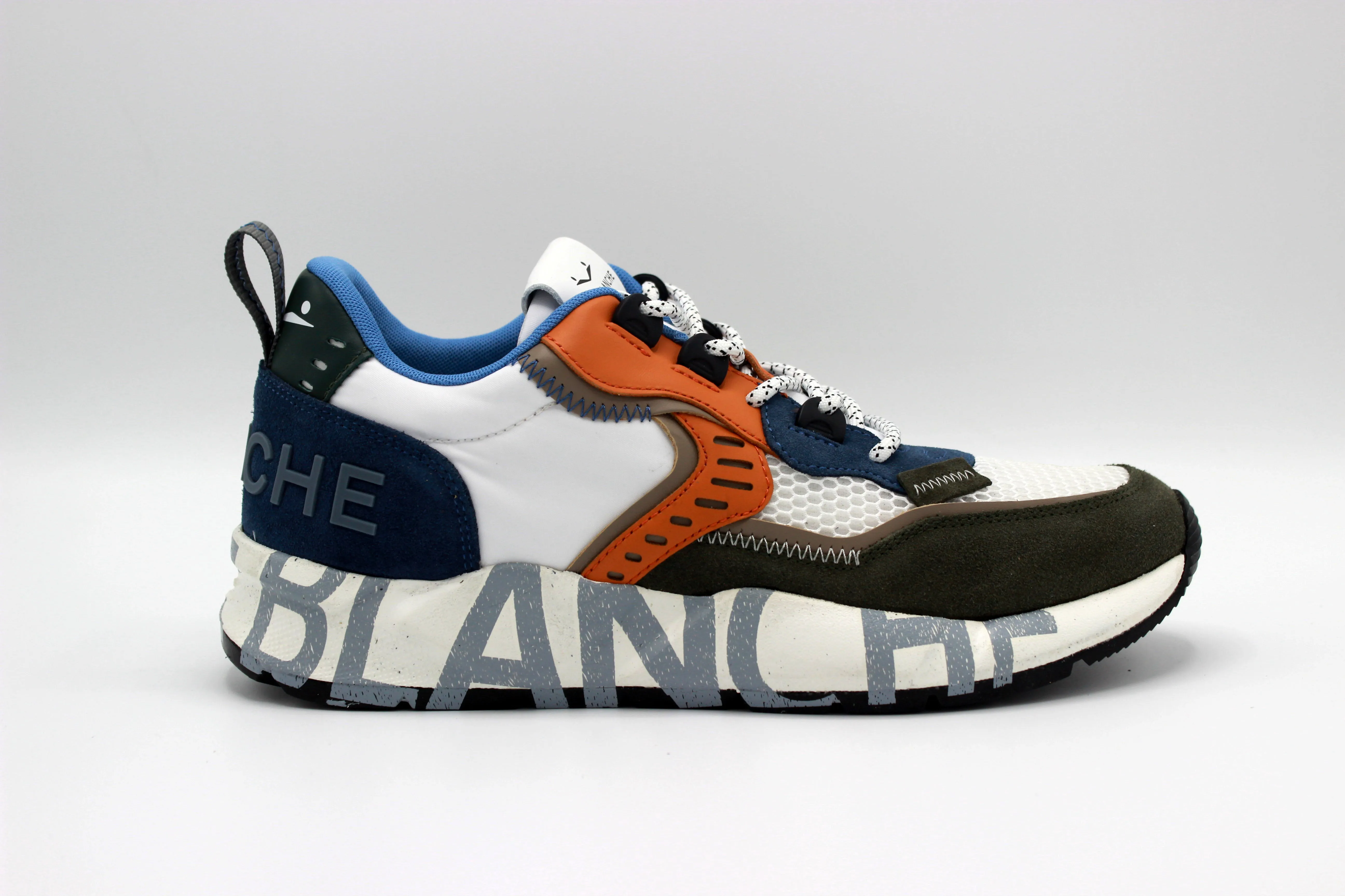VOILE BLANCHE Club01 suede nylongreen white orange