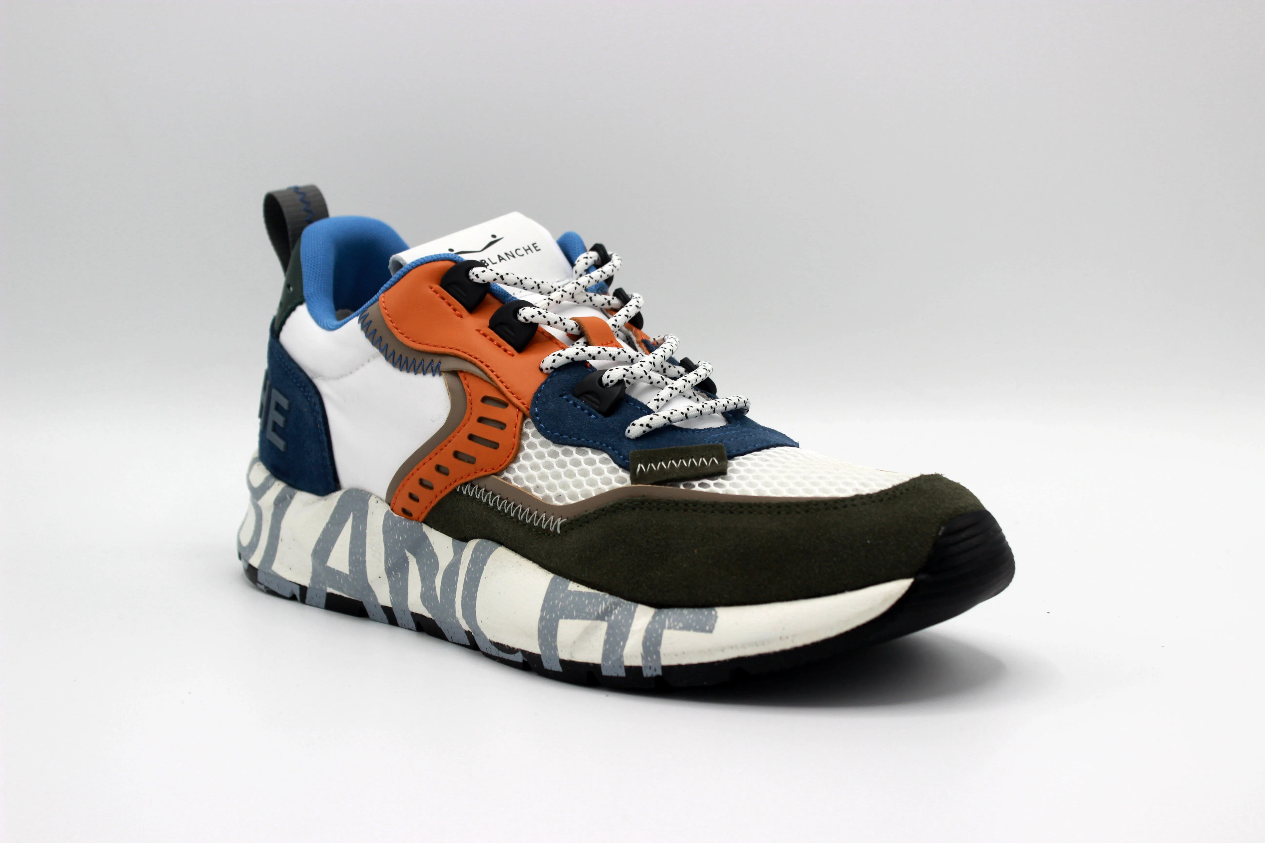 VOILE BLANCHE Club01 suede nylongreen white orange